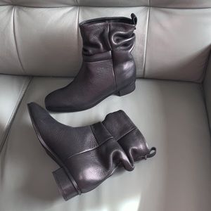 Aquatalia Slouchy Leather Weatherproof Booties